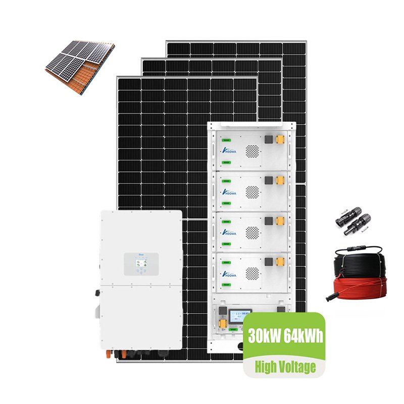 30kw solar system with battery 64kwh