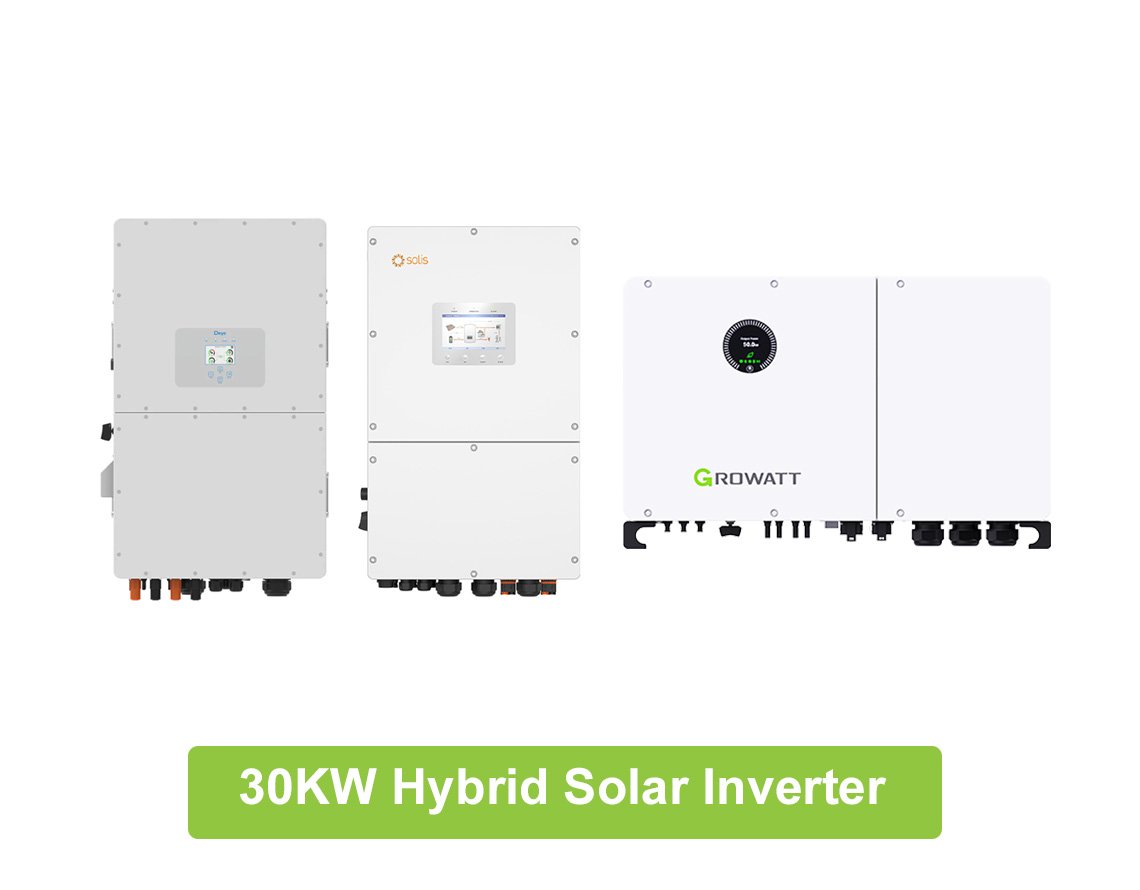 30kw three phase high voltage hybrid inverter deye growatt solis