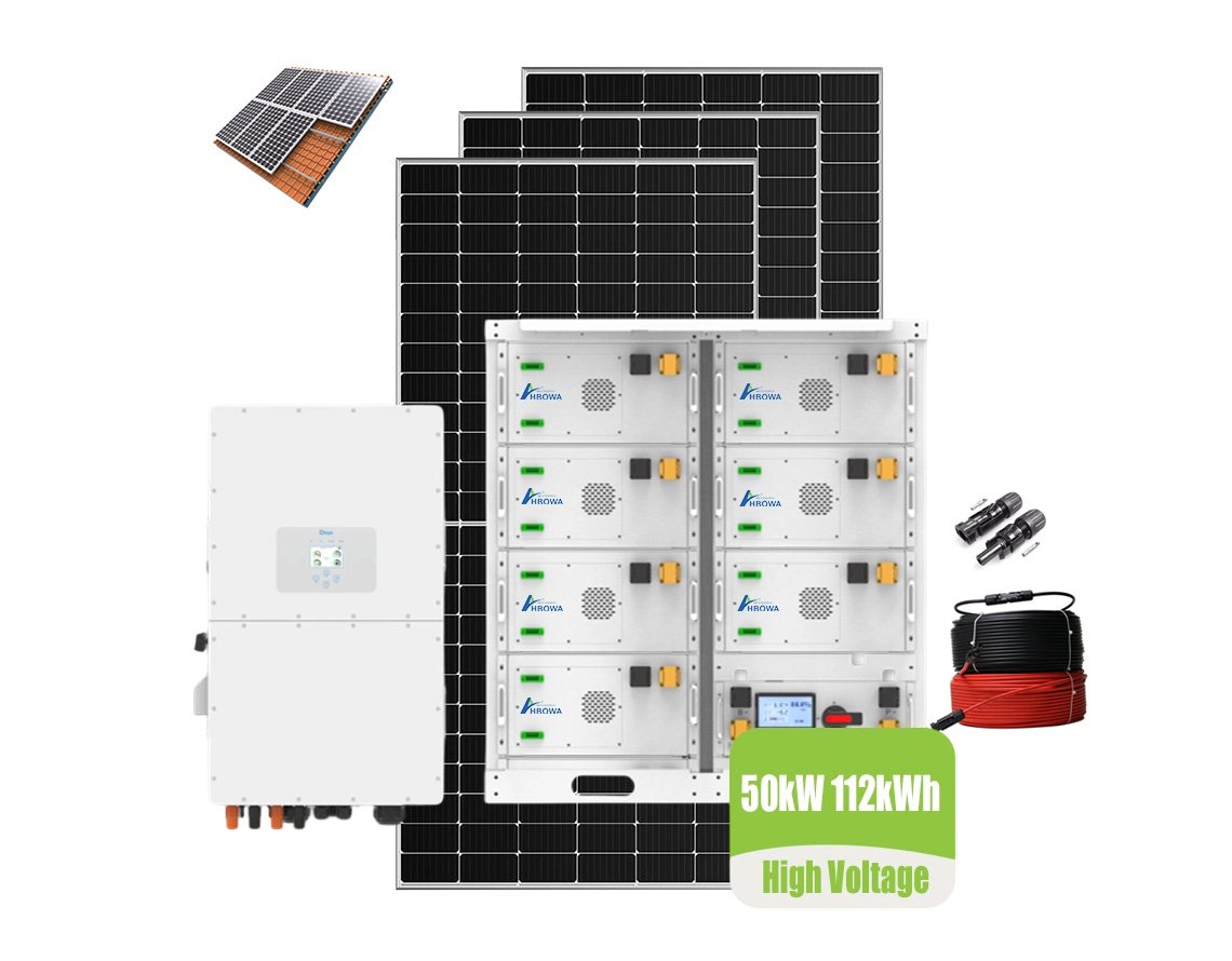50kw 112kwh solar power system with high voltage energy storage system
