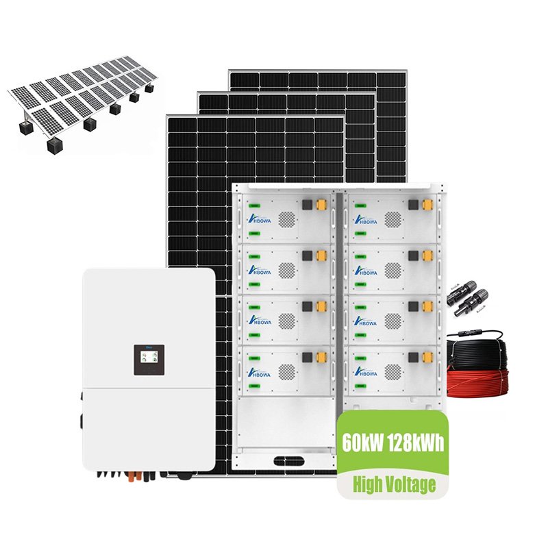 60kw solar system with high voltage battery