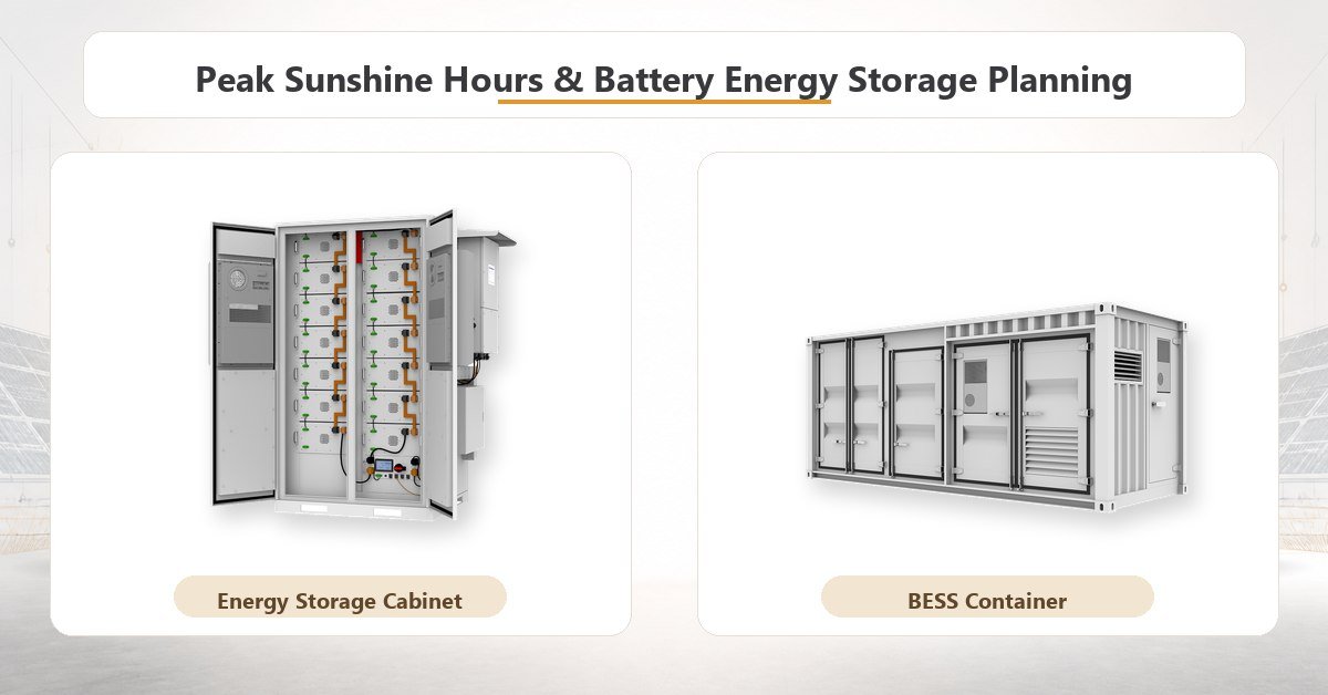 Peak Sunshine Hours and Battery Energy Storage Planning
