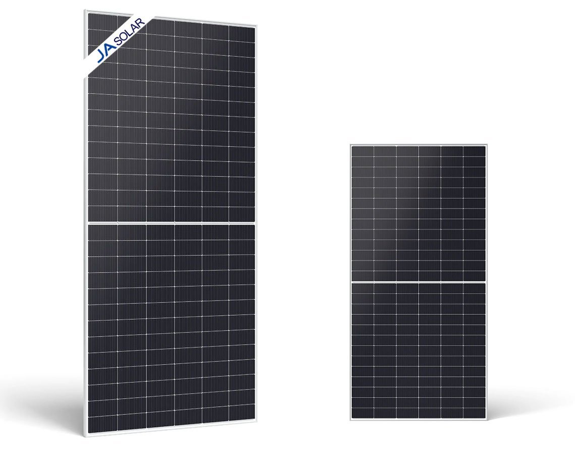 JA Solar 670W JAM66D50-GB n-type bifacial double glass solar panel