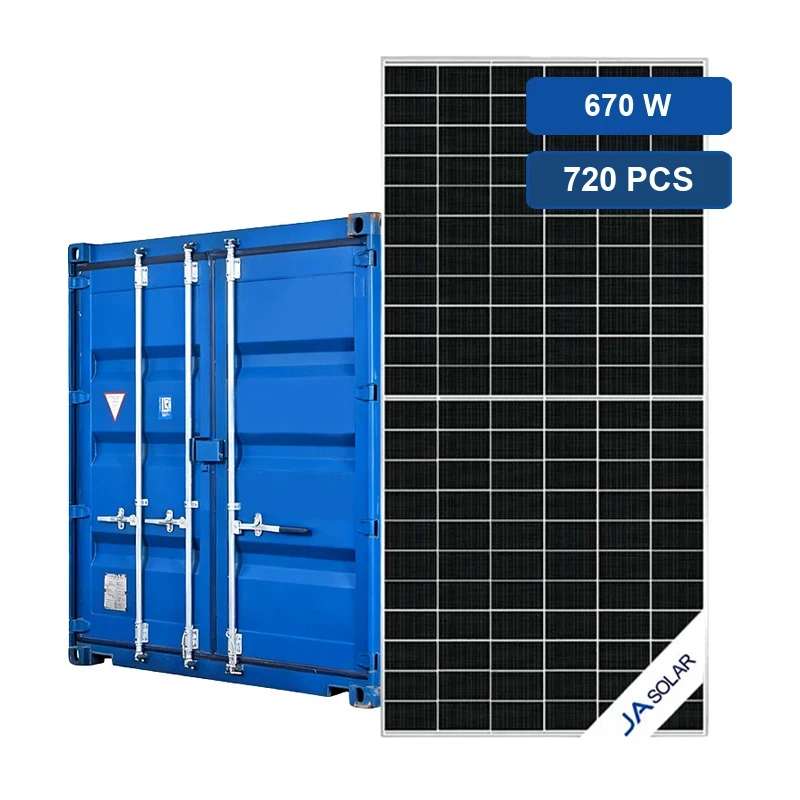 JA 670W JAM66D50 GB solar panels per 40HQ container 720 pcs