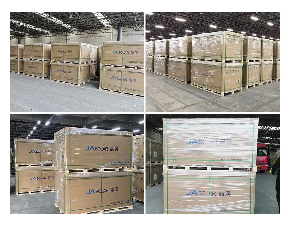 JA Solar 645W 650W 660W 670W JAM66D50-GB n-type bifacial double glass solar panels