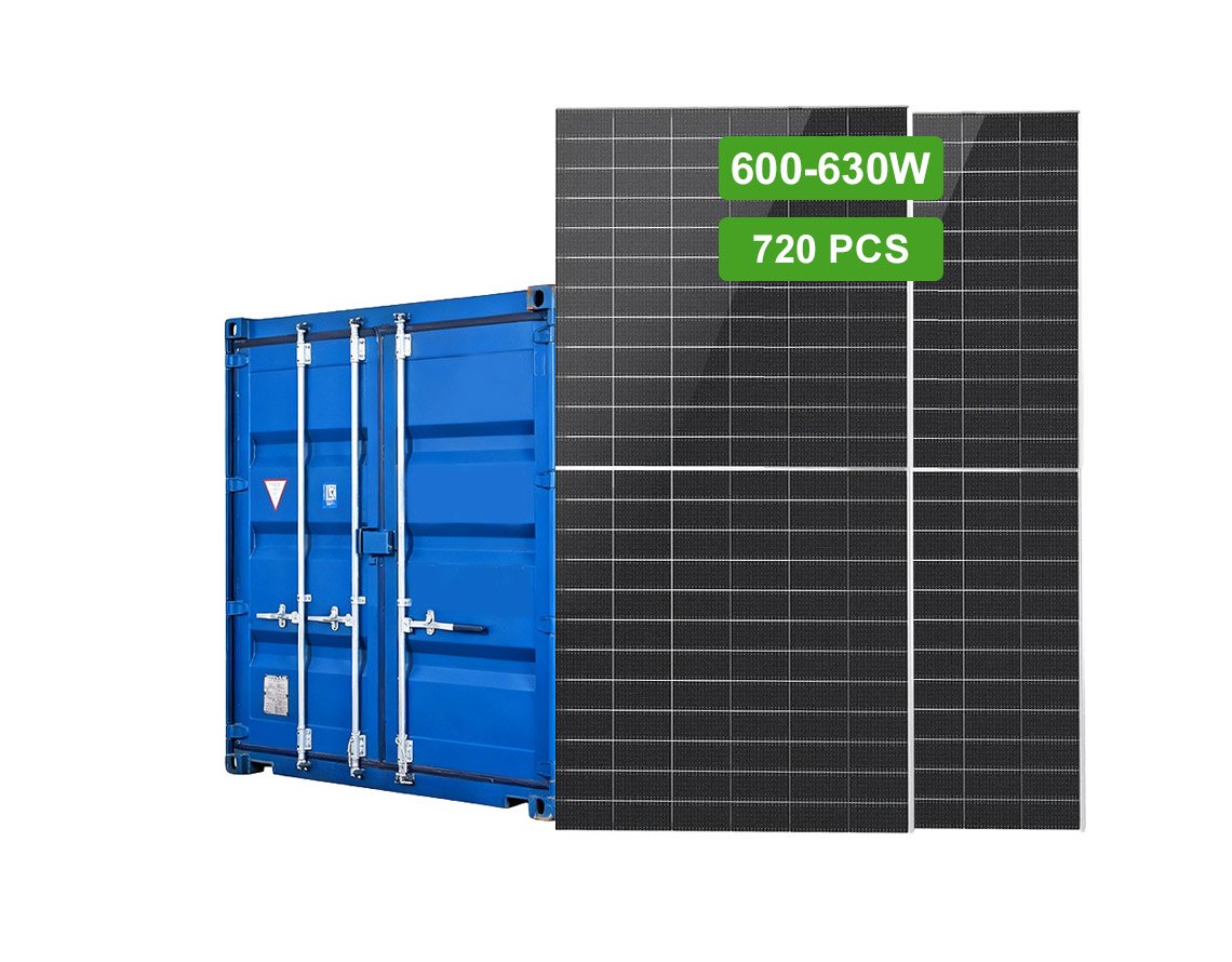 PP 600W 615W 620W 630W Solar Panels Monocrystalline by container