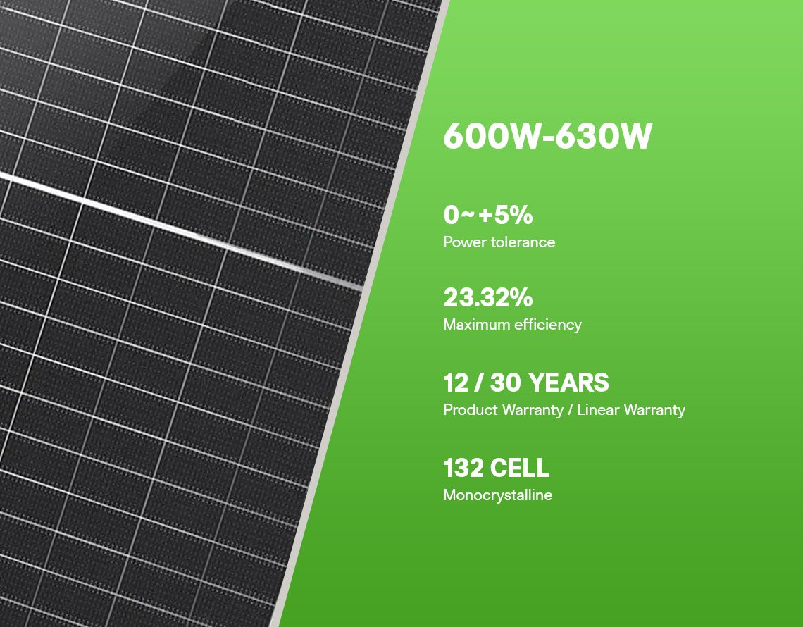 PP 600W 615W 620W 630W Solar Panels Monocrystalline module