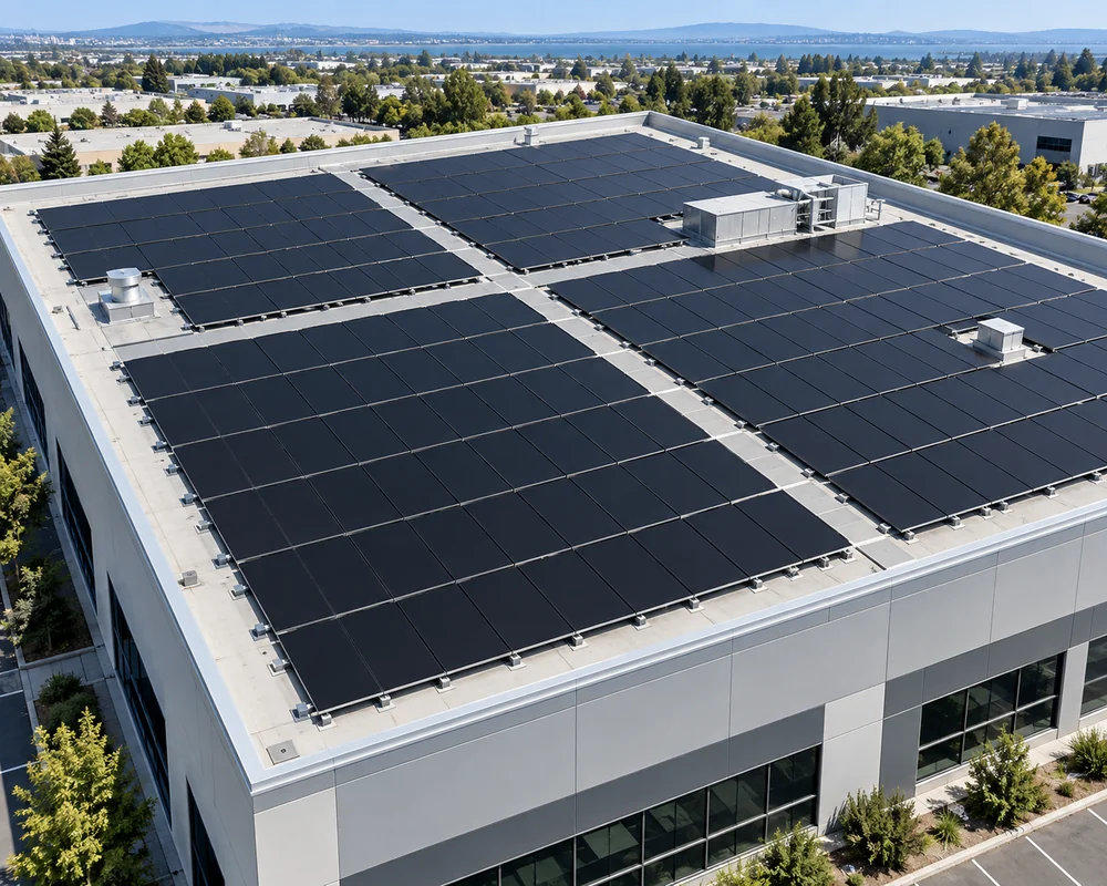 Solar Panels for Limited Roof Area Solar panels arranged to use limited residential roof area