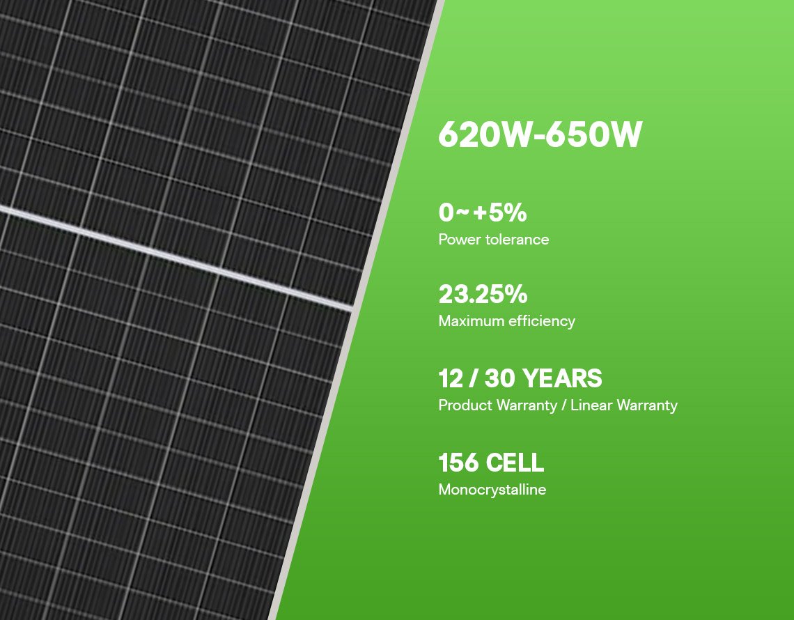 PP Solar Panels 620W 650W 156 Cells from PP factory in China