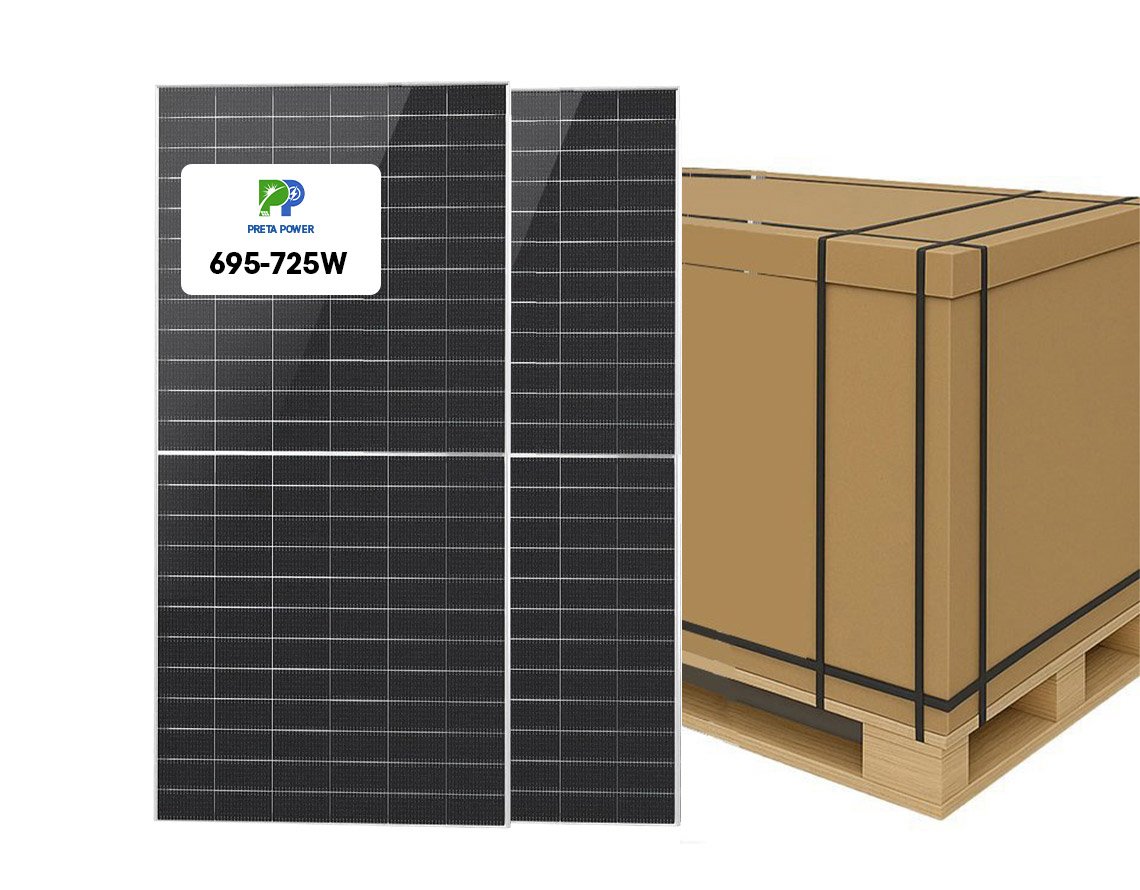 PP Solar Panels Bifacial N-Type 695W 700W 720W 725W by pallet 36 pieces