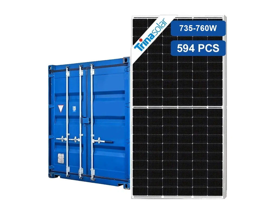 Trina Vertex N 735W-760W solar panels per container, 594 pieces