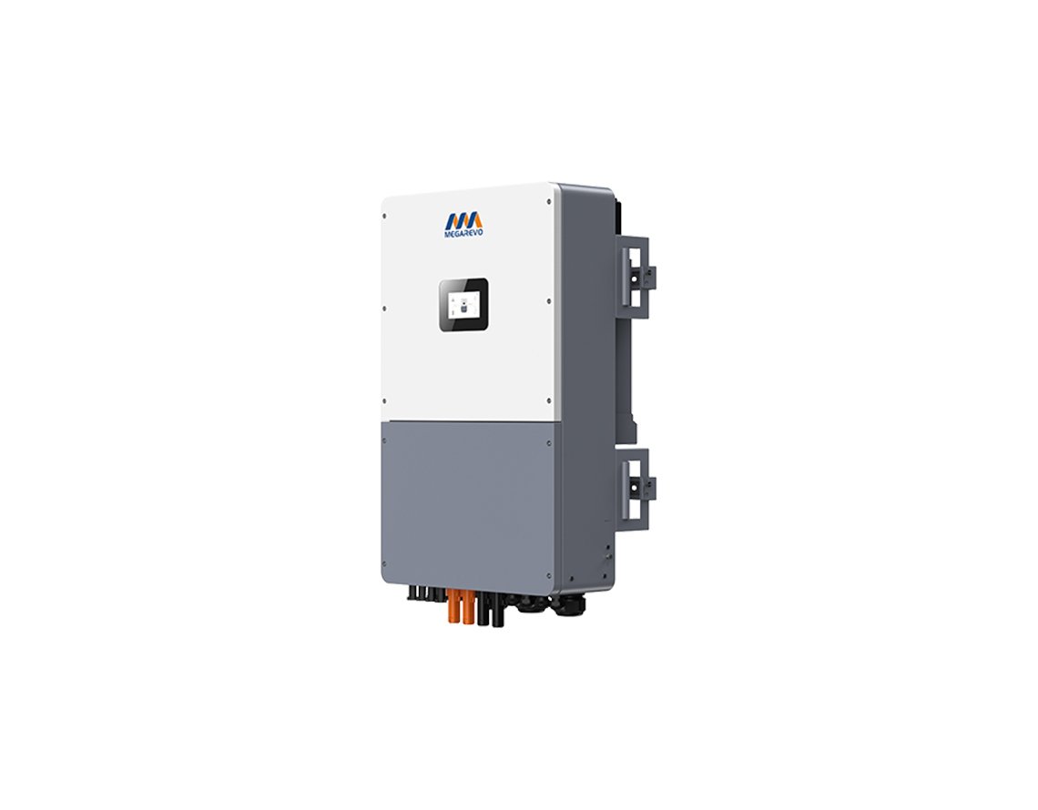 Megarevo REVO C&I three-phase hybrid inverter angle view