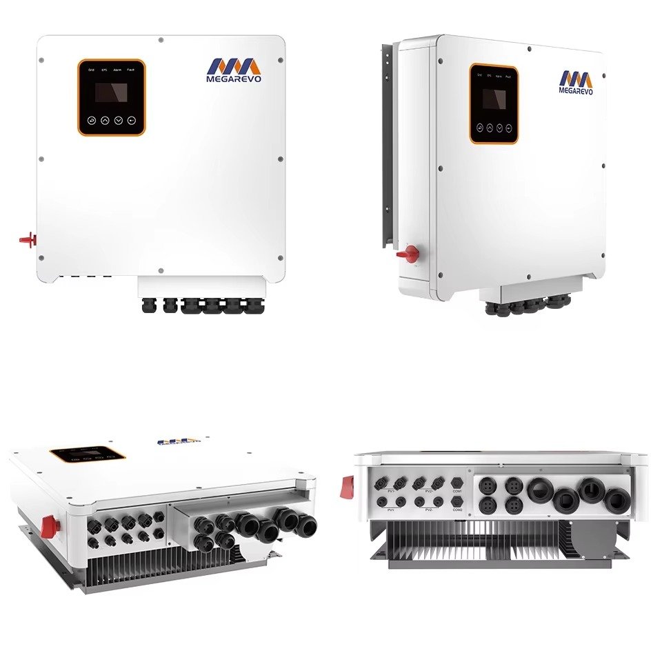 Megarevo REVO three-phase hybrid inverter four angle views