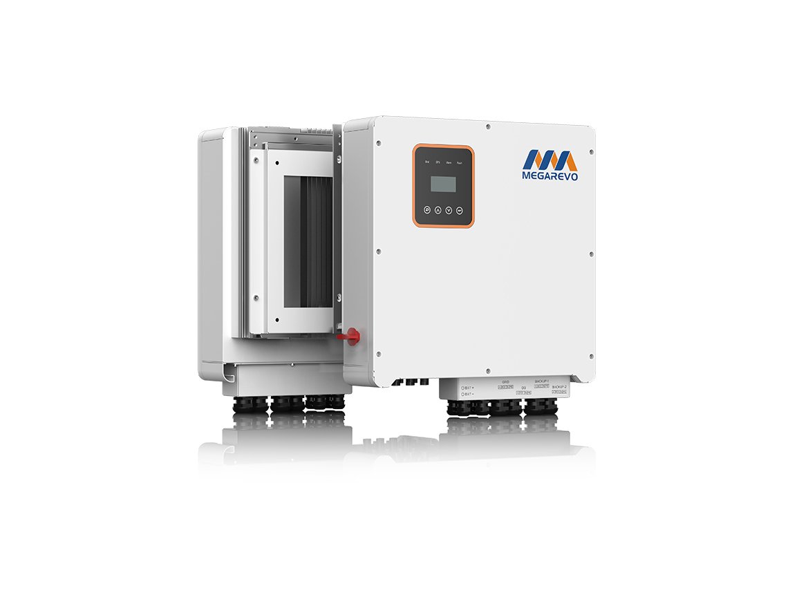 Megarevo REVO three-phase hybrid inverter side view